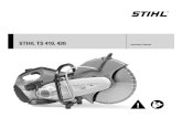 STIHL TS 410, 420 - Shellplant TS 410 420.pdf · STIHL can supply a comprehensive range of personal protective clothing and equipment. Transporting the machine Always turn off the