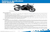 Features & Specifications 2018 GSX250Rd14zk5dyn3jy6u.cloudfront.net/.../fbs-gsx250rl8.pdf · • The sharp tail has styling and a LED taillight reminiscent of a GSX-R1000R. • The