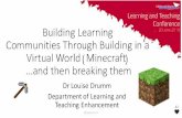 Learning and Teaching Conference Building Learning 2019 ... · team building and for developing prototype concepts ... Lego is awesome! Kindness Serious play can be fun and frustrating