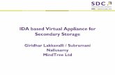 IDA based Virtual Appliance for Secondary Storage · 2010 Storage Developer Conference. MindTree Ltd. All Rights Reserved. IDA based Virtual Appliance for Secondary Storage Giridhar