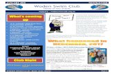 JANUARY 2018 NEWSLETTER Woden Swim Club...2018/01/01  · JANUARY 2018 NEWSLETTER WODEN SWIM CLUB : Home of the Sharks Page 2 4th Ryan – Green Squad (15 Years) 7th Coach Steve (Your