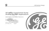 GE Active Containment Sump Strainer v3 [Read-Only] · g Summary / Background GE Nuclear Energy • PWR GSI-191 Technical Assessment (1996) Ø PWR Sump Blockage Post-LOCA • NUREG-0897;