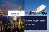 AAWW Investor Slides - Atlas Air Worldwide · 18 2019 Objectives 36 2019 Framework 19 International Global Airfreight – Annual Growth 37 2019 Maintenance Expense 20 The Key Underlying