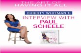 Christy Whitmanâ€™s intervieW With Paul Scheeleart-interviews-pdf.s3. One thing in the core message