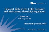 Inherent Risks in the Utility Industry and Risk-Aware Electricity … · 2013-04-19 · The Regulatory Assistance Project 50 State Street, Suite 3 Montpelier, VT 05602 Phone: 802-223-8199