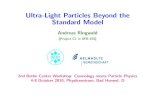 Ultra-Light Particles Beyond the Standard Model – 1ringwald/axions/talks/bctp_honnef.pdf · – Ultra-Light Particles Beyond the Standard Model – 17 • meV scale hidden photon