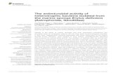 The antimicrobial activity of heterotrophic bacteria ...repositorio.lneg.pt/bitstream/10400.9/2886/1/FrontiersMibrobiology_… · Polpass Arul Jose, Madurai Kamaraj University, India