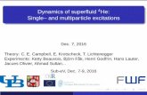 Dynamics of superﬂuid 4He: Single– and multiparticle ... · Correlated wave functions: Bragbook Dynamic Many-Body Theory 2 The Helium Liquids Confronting Theory and Experiment