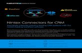 Nintex Connectors for CRM - Microsoft Cloud RFMS Cloud ... · Nintex Connectors for CRM provide a bi-directional link that allows you to build workflows that communicate with Salesforce