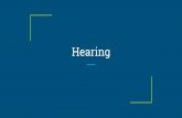 Hearing - badgeranatomyphysiology.weebly.com€¦ · Physiology: The Stimuli Sound measured in decibels Threshold: Absolute Threshold- point at which your hearing sense detects a