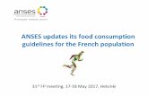 ANSES updates its food consumption guidelines for the ...€¦ · update of nutritional guidelines” and the Ministry of health asked ANSES to: ... taking into account their nutritional