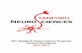 The Stanford Neurosciences Program · Page 3 of 21 Neurosciences Program Handbook – revised summer 2013 Welcome to Stanford! We expect that your graduate training will be stimulating,