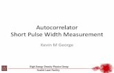 Autocorrelator Ahort Pulse Width Measurement presentationPulse Measurement How to determine pulse width from AC Trace — Root Mean Squared (RMS) Pulse Length (TRMS A RMS — Full