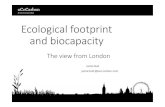 Ecological footprint and Ecological footprint The ecological footprint is a measure of human demand