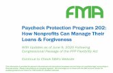 Paycheck Protection Program 202: How Nonprofits Can Manage ... · forgiveness for expenses without the risk of double dipping? Certainty about future/risk tolerance What certainty