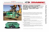 TraPac Hydraulic Plate Compactors · 2019-05-09 · TraPac Compactors TR6TM TR9TM TR14TM TR21TM TR40TM Specifications Carrier Weight US tons 1.5 –4.5 2.5 9 5 15 10 30 25 50 Centrifugal
