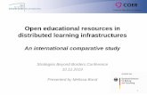 Open educational resources in distributed learning ... · Importance of Open Educational Resources (OER) in Higher Education1 Potential to increase access • Lower cost • Rural,