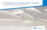 Ceilings Installation Guide - Gyproc · our team via the telephone numbers or email below: ROI Freephone: 1800 744480 NI Freephone: 0845 3990159 Email: tech.ie@saint-gobain.com When