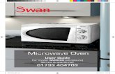 Microwave Oven - Farnell · cloth. When cleaning the control panel, leave oven door open to prevent oven from accidentally turning on. 6. If steam accumulates inside or around the