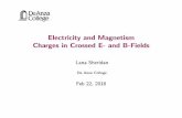 Electricity and Magnetism Charges in Crossed E- and B-Fieldsnebula2.deanza.edu/~lanasheridan/4B/Phys4B-Lecture29.pdf29.13. A uniform electric field is directed to the right (in the