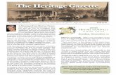 The Heritage Gazette ovember 1, 6pm nts - Covington, LA · Covington Heritage Foundation ampshire Street on, Louisiana 70433 The Heritage Gazette ... “Then and Now” is the theme