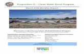 Proposition O – Clean Water Bond Programlacitypropo.org/uploads/docs/monthlyReports/2016/... · 1.3.1 Projects in Planning 9 1.3.2 COAC & AOC Project Funding Recommendations 10