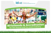 Wristbands & Accreditation€¦ · RFID Wristbands ID&C has supplied over 2 million RFID wristbands and passes to festivals, brands and live events around the world. With 18 years