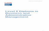 Level 6 Diploma in Business and Administrative Management · London School of International Business 5 Introduction to Level 6 Diploma in Business and Administrative Management The