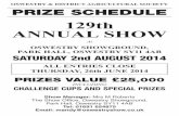 129th ANNUAL SHOW · Poultry, Pigeon, Rabbit & Cavy Show VILLAGE GREEN ENTERTAINMENTS Sponsored by D.R.E. & Co. Chartered Accountants Black Country Metal Works Floral Art, Flower