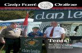 Grip Fast Online - Electric Scotland · Leslie kin sometime in the summer of 2014. Jacob and I very much enjoyed our day in the Leslie Clan tent at the Fergus Games.It was encouraging