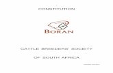 1 CONSTITUTION - Boran cattle Constitution.pdf · 1.8 "Council" means the Council of the Society duly elected in terms of the Constitution; 1.9 "Department" means the Department or