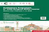 Preliminary Programme th ICRS Surgical Skills Course · Session 5: Hands-On Skills Lab 1: Meniscal Repair, ACL Reconstruction & High Tibial Osteotomy Lab Leaders: Scott Rodeo (USA),