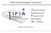 TIFIA Credit Program Overview - US Department of ... · 20141003A Dulles Corridor Metrorail Project - Fairfax County EDA Transit d Direct Loan 403.275 County Appropriations 20141007A