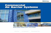 Commercial Air Barrier Systems...Air barrier systems can solve many common building environment problems – cost effectively and efficiently Climate is key Air barrier systems are