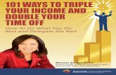 101 WAYS TO TRIPLE YOUR INCOME - Amazon Web Servicesentrepreneursecretweapon.com.s3.amazonaws.com/101WaysToOut… · 101 WAYS TO TRIPLE YOUR INCOME and Double Your Time Off How to