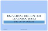 Universal DESIGN For Learning - Onderwijsnetwerk Antwerpen€¦ · universal design for learning (udl) inspiratiedag antwerpen bronnen: @cast, siho, l . l . n e l s o n , u d l .