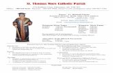 St. Thomas More Catholic Parish · 2020-06-13 · St. Thomas More Catholic Parish 210 Haddow Close, Edmonton, AB, T6R 2P3 Office: 780-434-6313 Rectory: 780-434-9483, Pastor’s Cell:
