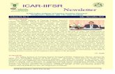 ICAR-IIFSR Newsletter · IIFSR Newsletter, 2015 Vol. 22 (2) 5 29th Institute Research Committee Meeting The 29th meeting of institute research committee (IRC) of institute was held