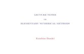 LECTURE NOTES on ELEMENTARY NUMERICAL METHODS …users.encs.concordia.ca/~doedel/courses/comp-361/slides.pdf · ELEMENTARY NUMERICAL METHODS Eusebius Doedel. TABLE OF CONTENTS Vector