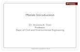 Matlab Introduction128.173.204.63/courses/matlab/matlab_intro.pdfMathematica/Mathcad) • Moderate learning curve • Good for general and scientiﬁc computa-tions • Excellent graphics