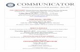 COMMUNICATOR...COMMUNICATOR Newsletter of the Volusia County Bar Association ~ March, 2017 CLE: DISCOVERY (General Discovery, Depositions and A View from the Bench) Presented by Hon.