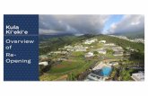 Kula Kiʻekiʻe Re-Opening Plan Summary 072720 · 1. Physical Distancing and Density Reduction 2. Health Screening and Preventive Hygiene 3. Cleaning, Sanitizing, and Disinfecting