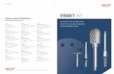 ESSET KIT · An Excellent Solution for Stable -Implant placement in narrow alveolar ridge cases by split, Expanding 8 Tapping