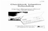 Checkbook Irrigation SchedulingIrrigation capacity is used to determine the irrigation amount that can be applied, especially when using center pivots. The available moisture capacity