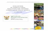 EVALUATION OF AGRICULTURAL EDUCATION AND TRAINING ... · the agricultural sector in South Africa (with particular focus on the needs and requirements of emerging farmers and national