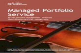 Managed Portfolio Service - Smith & Williamson · Managed Portfolio Service Active portfolio management, ensuring diversification and risk management. ... Nicola Thomson STL035/05
