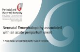 Neonatal Encephalopathy associated with an acute ... Preparedness for obstetric and neonatal emergencies