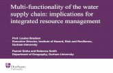 Multi-functionality of the water supply chain: …...IBWT in India • Inter-basin water transfer (IBWT) moves excess water in water-surplus basin to water-deficit basin using engineering