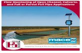 Flow Monitoring of Open Channel, Culverts, and Full or Partial Full … · 2011-11-09 · Analogue inputs (per card) 2 X 4-20mA inputs, 12 bit resolution, accuracy 0.5% of full scale
