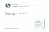 Ken Miller Oklahoma State Treasurer · Portfolio Commentary: Performance, Diversification, and Strategy The Treasurer’s portfolio yielded 1.77% in December with a weighted average